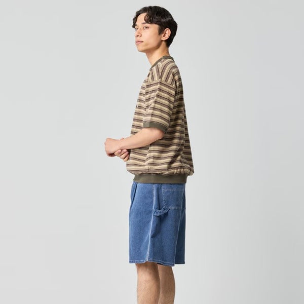 KRIFF MAYER ( クリフメイヤー ) チルタイムボーダースウェットT | MENS | 2547807 | メンズ | ボーダー | 半袖 | シャツ | カジュアル | ワンポイント | 半袖Tシャツ | キャンプ | お出かけ | アウトドア | くりふめいやー