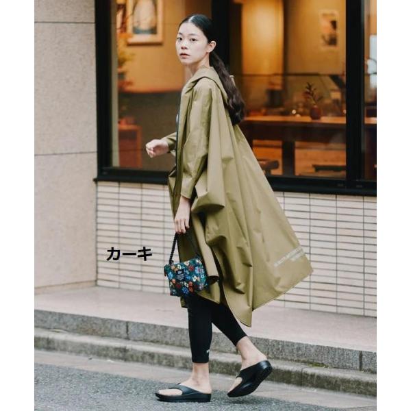 KiU ( キウ ) レインポンチョ 2ND K405 | ポンチョ | 雨具 | 合羽 | カッパ | 通勤 | 通学 | オシャレ | 防水 | 撥水 | リフレクター | 止水ファスナー | シームテープ | 収納袋付 | ユニセックス | 大雨