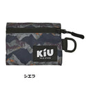 KiU ( キウ ) ウォーターリペレントマルチケース | k283 | ケース | ポーチ | 撥水 | アウトドア | キャンプ | 登山 | 旅行 | ピクニック | お出かけ | Dカン付 | クリア素材 | ポリエステル | 窓付き | ミニ財布 | 財布 | ウォレット