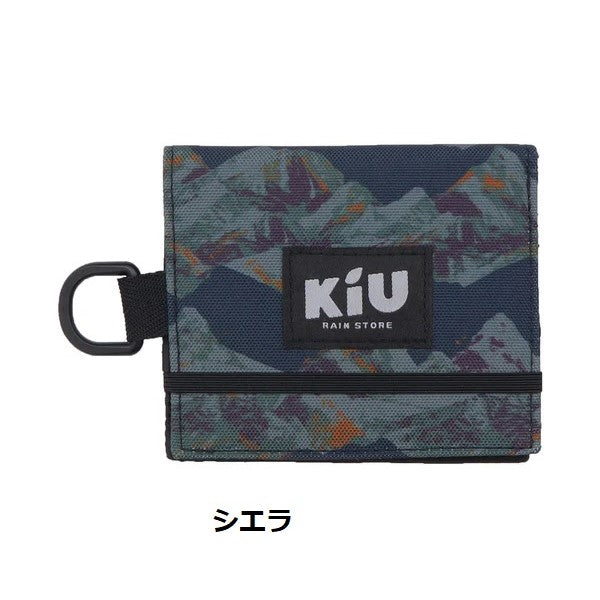 KiU ( キウ ) ウォーターリペレント ウォレット タイプ-C K459 | 財布 | ミニ | コンパクト | 二つ折り | 薄型 | 600D生地 | 撥水 | Dカン付 | 丈夫 | 旅行 | アウトドア | キャンプ | フェス | レジャー