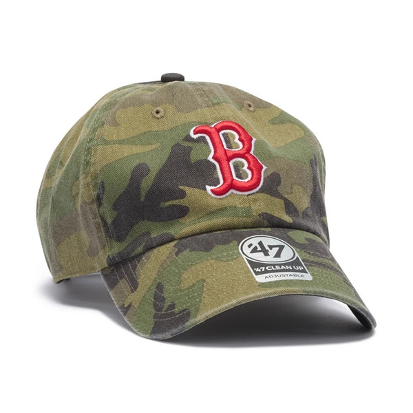 '47 ( フォーティーセブン ) クリーンナップ ボストンレッドソックス MLB CAMO ウッドランドカモ レッドソックス キャップ MLBキャップ 帽子 カモ柄 キャップ ベースボールキャップ メンズ レディース 14920556