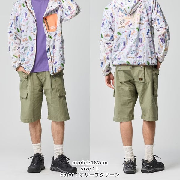 KRIFF MAYER ( クリフメイヤー ) モンキーショーツ | MENS | 2545112 | メンズ | ハーフパンツ | アウトドア | キャンプ | 無骨 | ヒップポケット | 大きめ | ポケット | 収納 | ゴム | ストレッチ | くりふめいやー | カジュアル