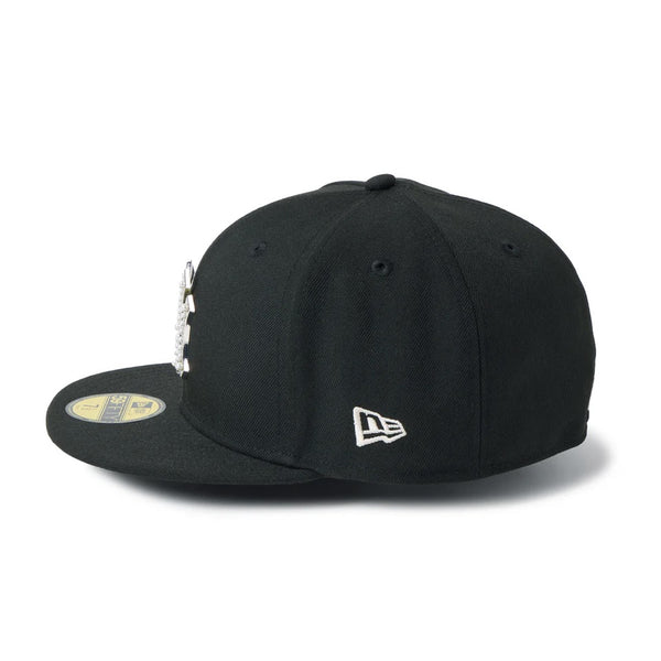 NEW ERA ( ニューエラ ) 59FIFTY MLB パール バッジ Pearl Badge ニューヨーク・ヤンキース ブラック | 帽子 | キャップ | オシャレ | 14745148 | お出かけ | 野球帽 | フラットバイザー | ユニセックス | にゅーえら