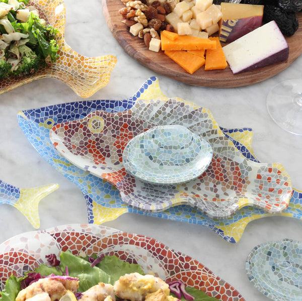 DULTON ( ダルトン ) GLASS FISHERY PLATE ガラス フィッシャリー プレート | 皿 | オシャレ | 魚 | プレゼント | ギフト | K20-0133 | 魚介類 | ユーモア | インテリア | 小物置き | だるとん