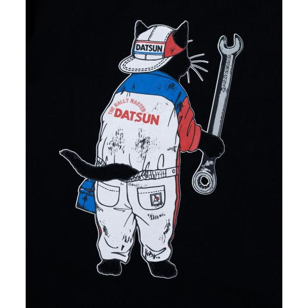 go slow caravan ( ゴースローキャラバン ) 【 NISSAN×go slow caravan 】 超ヘビーUSA/CRALLYメカニック猫ロングスリーブTEE | MENS | メンズ | トップス | ウェア | ロンT | 長袖 | Tシャツ | 綿100％ | 351951 | ごーすろーきゃらばん