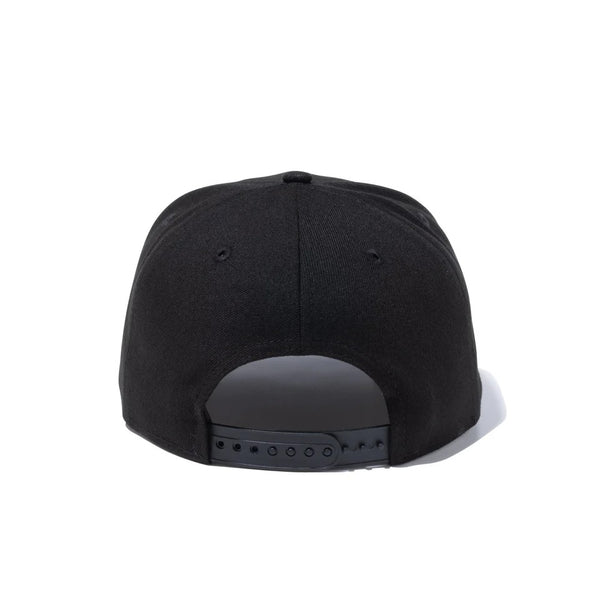 NEW ERA ( ニューエラ ) 9FIFTY ボックスロゴ ブラック × ホワイト M/Lサイズ | 帽子 | キャップ | シンプル | ユニセックス | 定番 | サイズ調整 | レジャー | 日よけ | キャンプ | お出かけ | 14524966