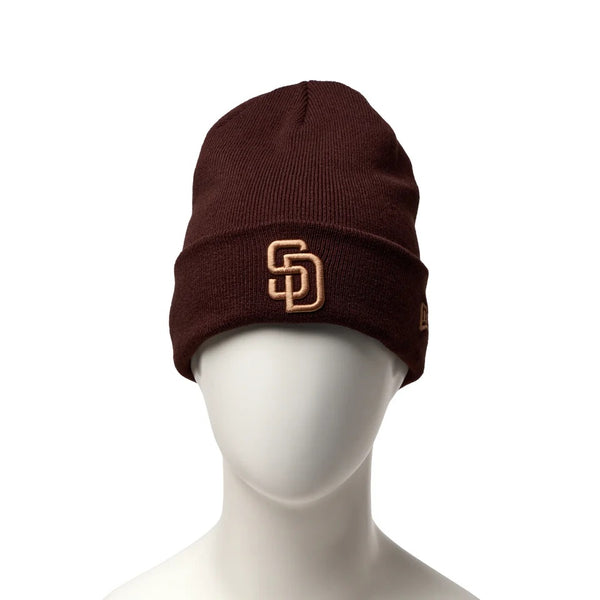 NEW ERA ( ニューエラ ) ベーシック カフニット サンディエゴ・パドレス バーントウッド 帽子 ニット帽 ニット帽子 おしゃれ 防寒 アクリル ユニセックス メンズ レディース サンディエゴ パドレス カジュアル スポーツ 秋冬 SD 15119695