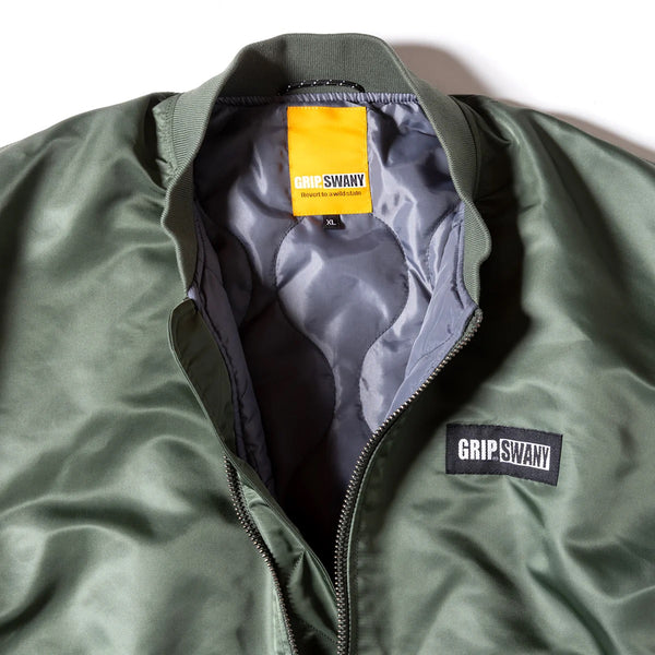GRIP SWANY ( グリップスワニー ) 【 GSMJ-057 】 WATER REPELLENT FLIGHT JACKET | ジャケット | 上着 | アウター | フライトジャケット | かっこいい | ロゴ | アウトドア | お出かけ | レジャー | キャンプ | ぐりっぷすわにー