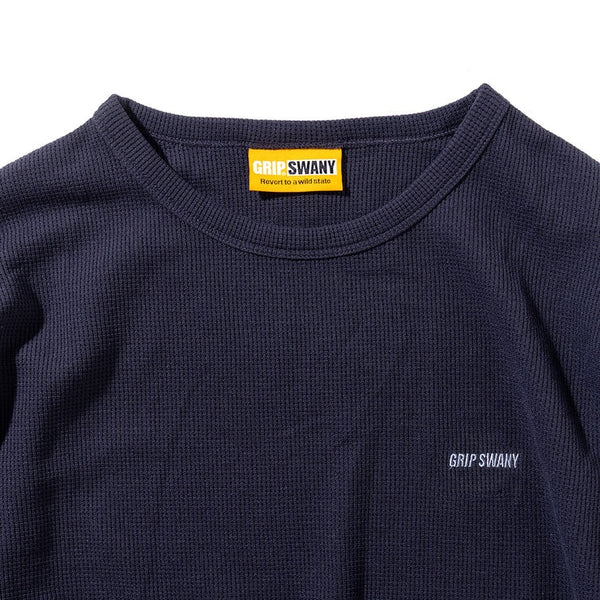 GRIP SWANY ( グリップスワニー ) 【 GSMCT-074 】 THERMAL L/S T-SHIRTS | シャツ | 長袖シャツ | 長袖 | ウェア | トップス | ロングスリーブ | オシャレ | シンプル | ロゴ | お出かけ | ぐりっぷすわにー | ワッフルTシャツ | Tシャツ | ロングTシャツ