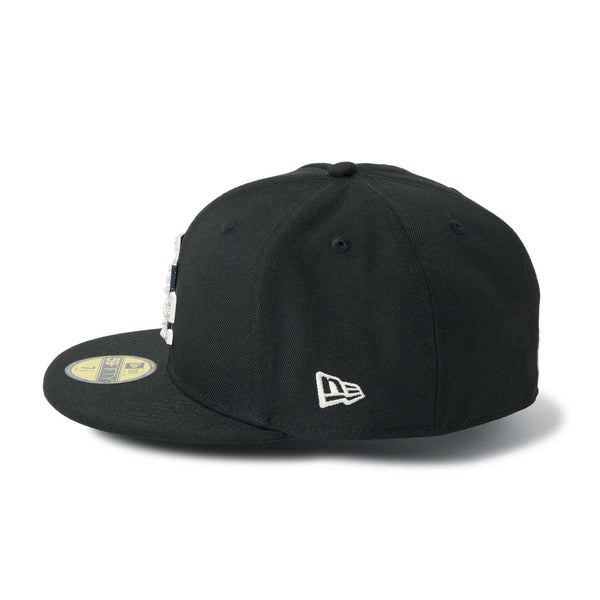 NEW ERA ( ニューエラ ) 59FIFTY MLB パール バッジ Pearl Badge ロサンゼルス・ドジャース ブラック | 帽子 | キャップ | ポリエステル | ユニセックス | フラットバイザー | 14745166 | お出かけ | オシャレ | 野球帽 | にゅーえら