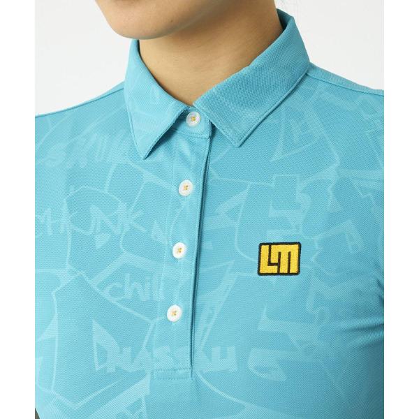 LOUDMOUTH ( ラウドマウス ) レディース プレミアムカノコ エンボス半袖シャツ | 半袖 | シャツ | ゴルフ | ゴルフウェア | らうどまうす | 764650 | 吸汗速乾 | UV | 定番