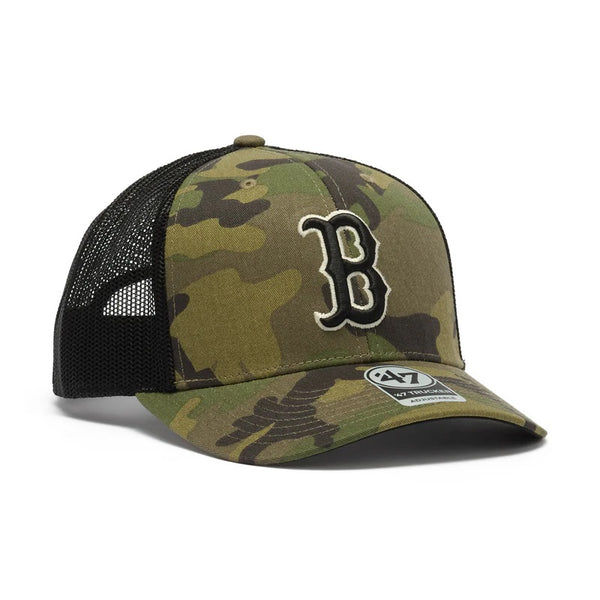 '47 ( フォーティーセブン ) '47 トラッカー ボストン・レッドソックス MLB CAMO ウッドランドカモ | 帽子 | キャップ | 日よけ | アウトドア | キャンプ | レジャー | サイズ調整 | 野球帽 | 14920291 | ふぉーてぃーせぶん