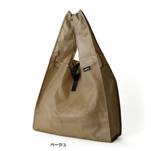 HIGHTIDE ( ハイタイド ) ショッパー L | エコバッグ | コンパクト | 大きめ | お買い物 | 買い物バッグ | シンプル | サブバッグ | 軽い | 軽量 | ネーエ | 幅広 | 持ち手 | メッシュポケット | GB288 | はいたいど