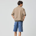 KRIFF MAYER ( クリフメイヤー ) チルタイムボーダースウェットT | MENS | 2547807 | メンズ | ボーダー | 半袖 | シャツ | カジュアル | ワンポイント | 半袖Tシャツ | キャンプ | お出かけ | アウトドア | くりふめいやー