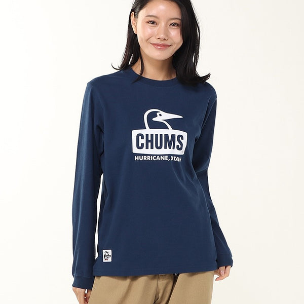 CHUMS ( チャムス ) ブービーフェイスブラッシュドロングスリーブTシャツ | ロンT | ロングTシャツ | 長袖 | ウェア | トップス | ロングスリーブTシャツ | ブービーフェイス | シンプル | ちゃむす | CH01-2667