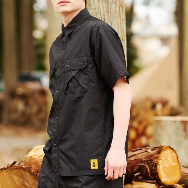 COBMASTER ( コブマスター ) リップナイロン / メッシュ半袖シャツ | MENS | メンズ | シャツ | 半袖 | 軽量 | 快適 | アウトドア | オシャレ | お出かけ | ウェア | 春夏 | フェス | キャンプ | レジャー | カジュアル | 450203 | こぶますたー