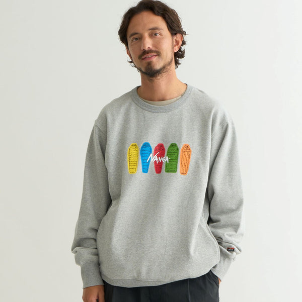 NANGA ( ナンガ ) ECO HYBRID SWEATSHIRT ( SB PT ) エコハイブリッド スウェットシャツ スリーピングバッグプリント | スウェットシャツ | シャツ | 長袖シャツ | 裏毛 | 長袖 | トップス | ウェア | アパレル
