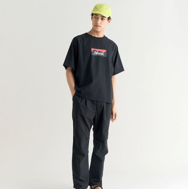 NANGA ( ナンガ ) ECO HYBRID BOX LOGO LOOSE FIT TEE UNISEX エコハイブリッドボックスロゴルーズフィットティー | 半袖シャツ | シャツ | シンプル | ロゴ | 夏服 | ゆったり | 定番 | なんが
