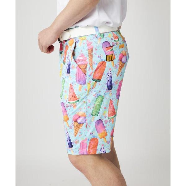 【 SALE 】LOUDMOUTH ( ラウドマウス ) メンズ ECOベントメッシュ 柄ショートパンツ | ハーフパンツ | パンツ | ゴルフ | ウェア | ゴルフウェア | 派手 | 吸汗速乾 | UV | 接触冷感 | 遮熱 | ストレッチ | 765303