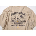 GRIP SWANY ( グリップスワニー ) 【 GSWCT0043 】 W`S BEAR PRINT TEE | シャツ | ウィメンズ | レディース | Tシャツ | 半袖 | 夏服 | バックプリント | シンプル | 綿100% | ロゴ | クマ