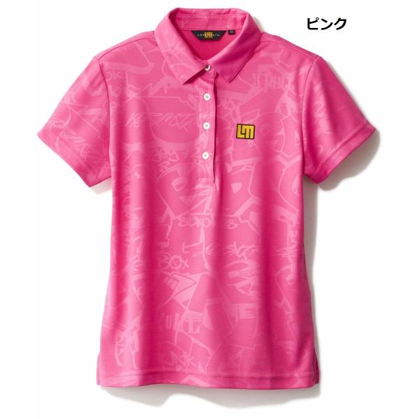 LOUDMOUTH ( ラウドマウス ) レディース プレミアムカノコ エンボス半袖シャツ | 半袖 | シャツ | ゴルフ | ゴルフウェア | らうどまうす | 764650 | 吸汗速乾 | UV | 定番