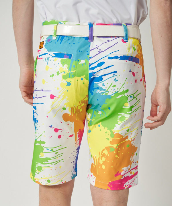 【 SALE 】 LOUDMOUTH ( ラウドマウス ) メンズ ストレッチツイル 柄ショートパンツ | ゴルフ | ウェア | 半ズボン | ハーフパンツ | パンツ | 吸汗速乾 | UV　| ストレッチ | 764305 | らうどまうす