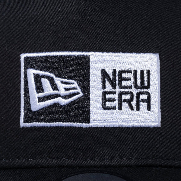 NEW ERA ( ニューエラ ) 9FORTY A-Frame ボックスロゴ ブラック × ホワイト | 帽子 | キャップ | 日よけ | 14525033 | アウトドア | キャンプ | お出かけ | ユニセックス | 定番 | スナップバック | にゅーえら