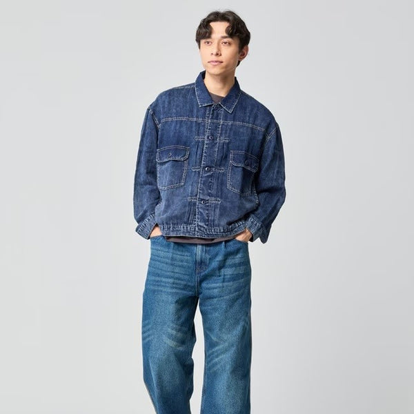 KRIFF MAYER ( クリフメイヤー ) エアーライトデニムジャケット | MENS | メンズ | 2545101 | ジャケット | デニム | 軽量 | 軽い | 通気性 | 羽織る | アウター | 春服 | 綿100% | インディゴ | くりふめいやー | カジュアル | オシャレ