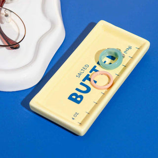 DETAIL ( ディテール ) Trinket Tray " Butter " DOIY トリンケット トレイ " バター " | バターモチーフ | トレイ | プレゼント | ギフト | 面白い | 可愛い | 食べ物 | 小物トレイ | 陶器 | レトロ | ユニーク | H0162 | でぃてーる