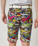 【 SALE 】 LOUDMOUTH ( ラウドマウス ) メンズ ストレッチツイル 柄ショートパンツ | ゴルフ | ウェア | 半ズボン | ハーフパンツ | パンツ | 吸汗速乾 | UV　| ストレッチ | 764305 | らうどまうす