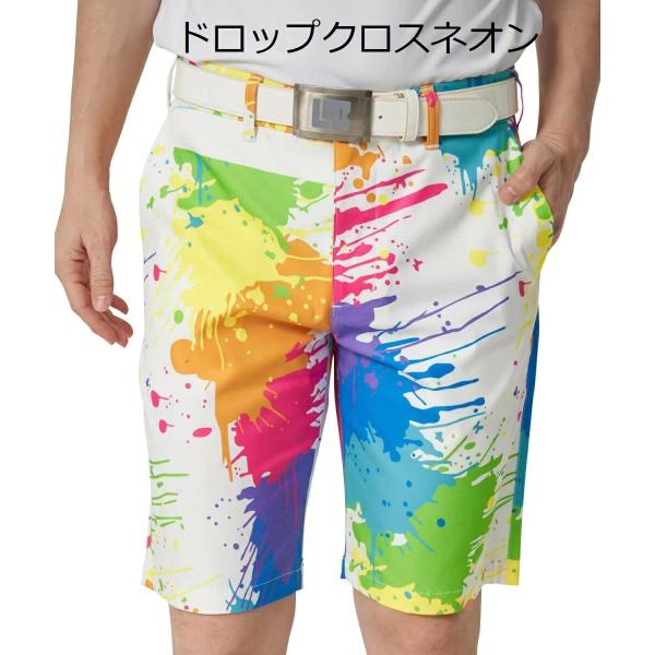 【 SALE 】 LOUDMOUTH ( ラウドマウス ) メンズ ストレッチツイル 柄ショートパンツ | ゴルフ | ウェア | 半ズボン | ハーフパンツ | パンツ | 吸汗速乾 | UV　| ストレッチ | 764305 | らうどまうす