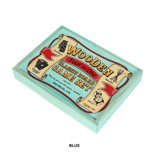 DULTON ( ダルトン ) WOODEN 4IN1 CLASSIC BOARD GAME SET ウッデン 4イン1 クラシック ボード ゲーム セット | ボードゲーム | GM-0940 | レトロ | 懐かしい | だるとん