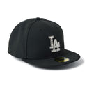NEW ERA ( ニューエラ ) 59FIFTY MLB パール バッジ Pearl Badge ロサンゼルス・ドジャース ブラック | 帽子 | キャップ | ポリエステル | ユニセックス | フラットバイザー | 14745166 | お出かけ | オシャレ | 野球帽 | にゅーえら