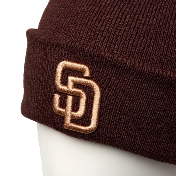NEW ERA ( ニューエラ ) ベーシック カフニット サンディエゴ・パドレス バーントウッド 帽子 ニット帽 ニット帽子 おしゃれ 防寒 アクリル ユニセックス メンズ レディース サンディエゴ パドレス カジュアル スポーツ 秋冬 SD 15119695