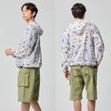 KRIFF MAYER ( クリフメイヤー ) クリーネス総柄フードジャケット | MENS | 2537804 | メンズ | 春 | 個性的 | ユニセックス | 防汚 | 薄手 | ポリエステル | アウトドア | キャンプ | お出かけ | コンパクト | くりふめいやー