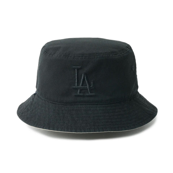 NEW ERA ( ニューエラ ) バケット01 リバーシブル MLB Bucket Hat ロサンゼルス・ドジャース ブラック/ペブル | 帽子 | ハット | バケットハット | バケハ | コットン | カジュアル | レジャー | アウトドア | キャンプ | 14744772 | にゅーえら