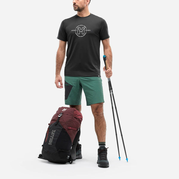 MILLET ( ミレー ) ウビック ライト ショートスリーブ Tシャツ | 半袖 | 夏 | 通気性 | 速乾 | 耐久性 | ドライ | アウトドア | キャンプ | レジャー | MIV10464-N0247 | ブラック | 黒色 | みれー | 半袖シャツ | 軽い | 軽量