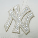 NEW ERA ( ニューエラ ) 9FORTY White Day Rhinestone ラインストーン ニューヨーク・ヤンキース クローム | 帽子 | キャップ | ストーン | ユニセックス | カーブドバイザー | サイズ調整 | にゅーえら | 14908242 | 正規品