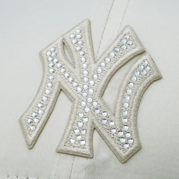 NEW ERA ( ニューエラ ) 9FORTY White Day Rhinestone ラインストーン ニューヨーク・ヤンキース クローム | 帽子 | キャップ | ストーン | ユニセックス | カーブドバイザー | サイズ調整 | にゅーえら | 14908242 | 正規品