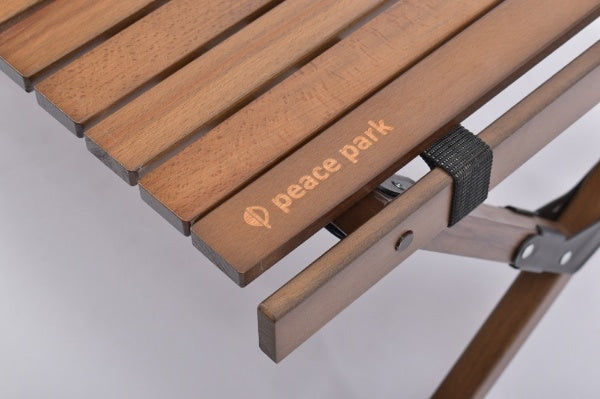  peace park ( ピースパーク ) フォールディングウッドテーブル | ラージ | ミディアム | スモール | ブラウン | キャンプテーブル | テーブル | 大きめ | 木製 | ウッドテーブル | 天然木 | ファミリーキャンプ | シンプル