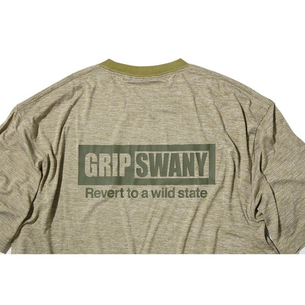 GRIP SWANY ( グリップスワニー ) 【 GSMCT0014 】 BOX LOGO DRY S/S TEE | シャツ | Tシャツ | 半袖 | 半袖Tシャツ | 半袖シャツ | シンプル | UVカット | 速乾 | バックプリント | ランニング | キャンプ | ジム | 使いやすい | アウトドア | レジャー | ぐりっぷすわにー