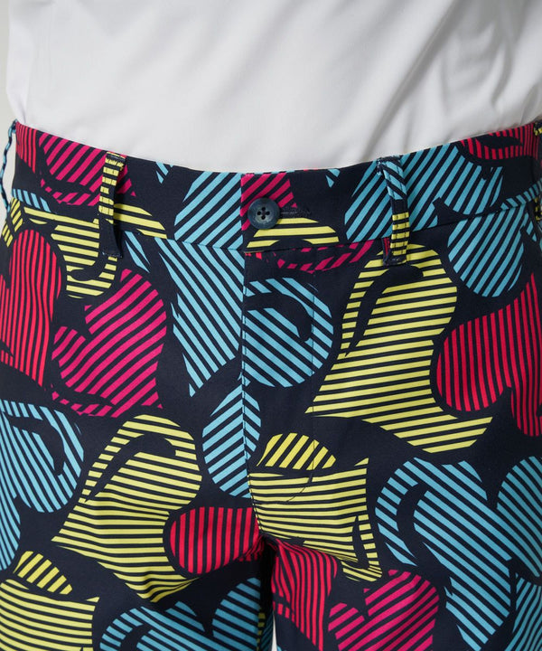 【 SALE 】 LOUDMOUTH ( ラウドマウス ) メンズ ストレッチツイル 柄ショートパンツ | ゴルフ | ウェア | 半ズボン | ハーフパンツ | パンツ | 吸汗速乾 | UV　| ストレッチ | 764305 | らうどまうす