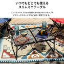 KZM OUTDOOR（ カズミ アウトドア ）アイアンメッシュ スリム ミニテーブル (ブラック) K8T3U011