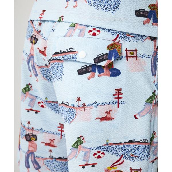 LOUDMOUTH ( ラウドマウス ) メンズ ニットサッカー 柄ショートパンツ | パンツ | ハーフパンツ | ゴルフ | ウェア | ゴルフウェア | 派手 | 吸汗速乾 | UV | ストレッチ | ポリエステル | 765305