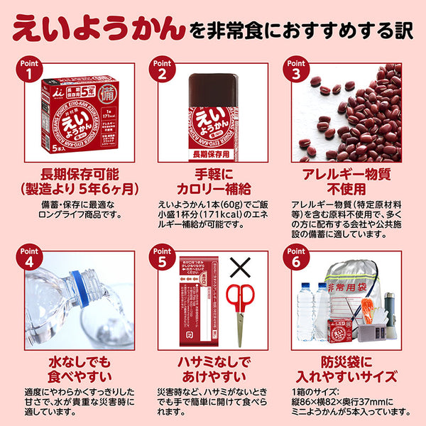 井村屋 えいようかん ( 1箱 ) 羊羹 | ようかん | スポーツ | アウトドア | ランニング | サイクリング | 栄養補給 | 食べやすい | 防災 | 長期保管 | 登山 | コンパクト | 美味しい