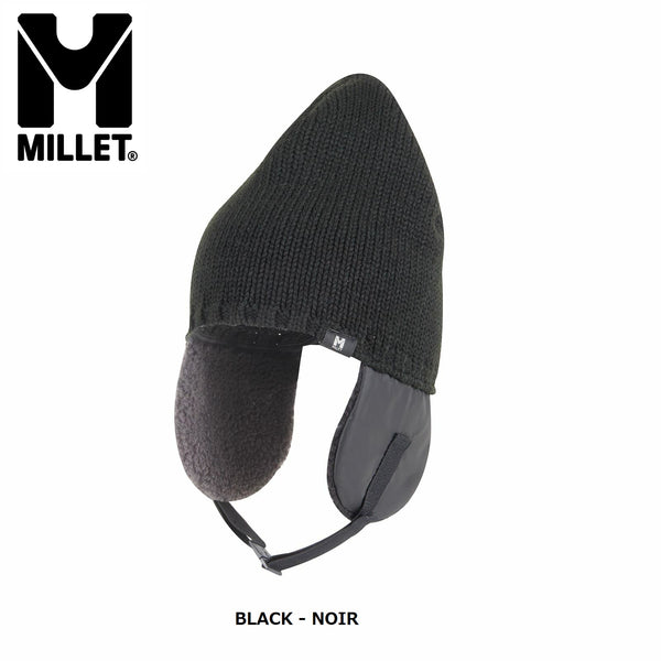 MILLET ( ミレー ) イアー パッド ビーニー | 帽子 | 冬 | 防寒 | 暖かい | 耳まで | 耳当て | リブ編み | 保温 | アクリル | ネックフラップ付 | アウトドア | キャンプ | お出かけ | みれー | MIV03164