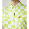 【 SALE 】 LOUDMOUTH ( ラウドマウス ) メンズ フリージングスキン 半袖シャツ ライトイエロー Formu Loud | 半袖 | ウェア | ゴルフ | 派手 | 黄色 | 吸汗速乾 | UV | 接触冷感 | 遮熱 | ひんやり | らうどまうす