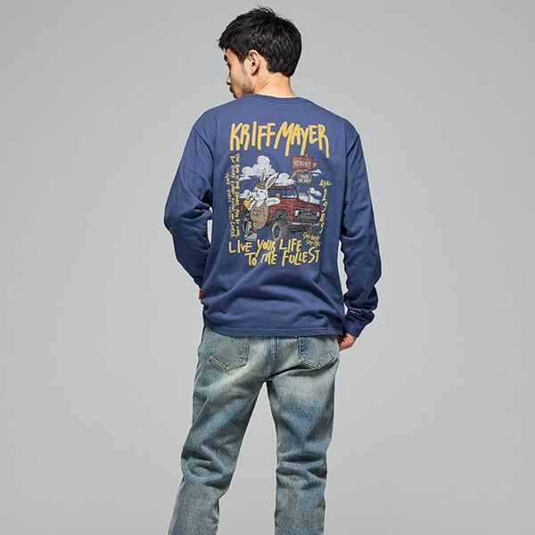 KRIFF MAYER ( クリフメイヤー ) クリフラビットロンT ( 車 ) 2517807 | ロンT | ウェア | トップス | 長袖 | ロングTシャツ | バックプリント | 綿 | ワンポイント | メンズ | レディース | ユニセックス | コットン