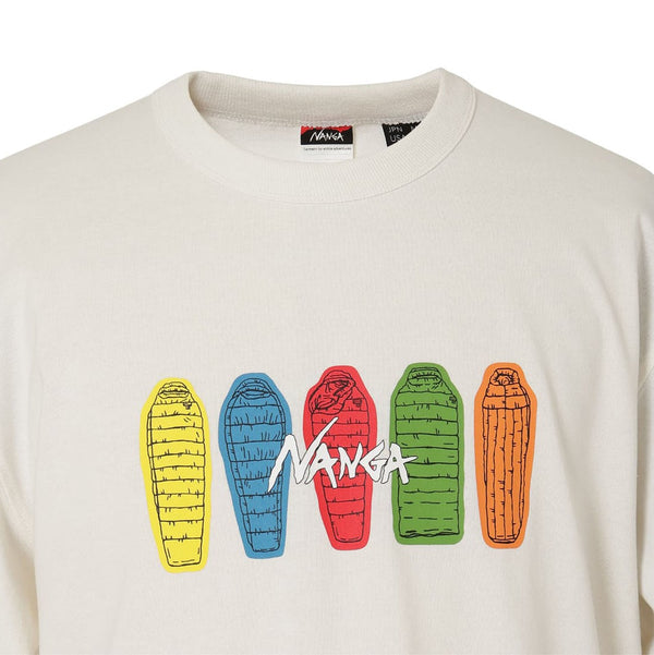 NANGA ( ナンガ ) ECO HYBRID TEE ( SB PT ) エコハイブリッドティー | Tシャツ | 半袖 | アウトドア | コットン | 寝袋 | シュラフ | デザイン | 可愛い | なんが | N0003700 | 万能 | シャツ | トップス