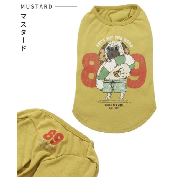 KRIFF MAYER ( クリフメイヤー ) ウェットプロテクトT ( パグ89 ) DOG | D2547823 | 犬 | 服 | ドッグウェア | Tシャツ | オシャレ | 夏 | 接触冷感 | 涼しい | 動きやすい | 着脱しやすい | くりふめいやー